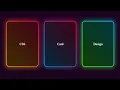 CSS Card Design Layout with Gradient Glow HTML CSS Card Layout Responsive
