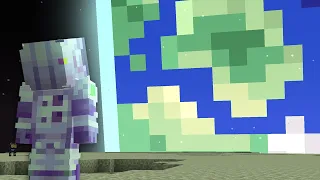 i flew to the moon in minecrafts weirdest update