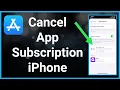 How To Cancel An App Subscription On Your iPhone