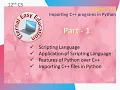 TN 12th STD CS Chapter 14Importing C files in python Part 1 Python Vs C Scripting language