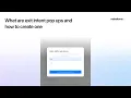 How to Create an Exit Intent Popup in MakeForms 2 0