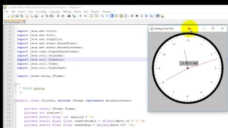 How to make Analogue clock in java Analog clock in java with source code