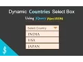 Part - List of Countries in Dropdown Using jQuery Ajax JSON
