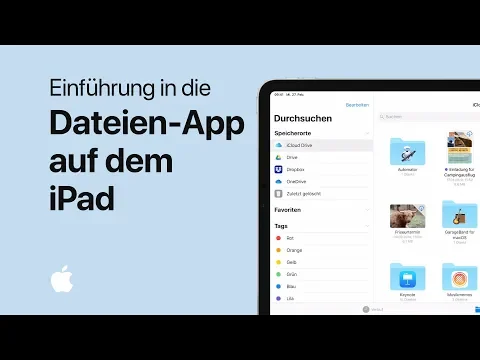 Download MP3 Einführung in die Dateien-App auf dem iPad – Apple Support