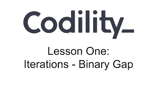 BinaryGap - Codility