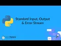 Standard input output and error stream Python class 12 Chapter 4 10