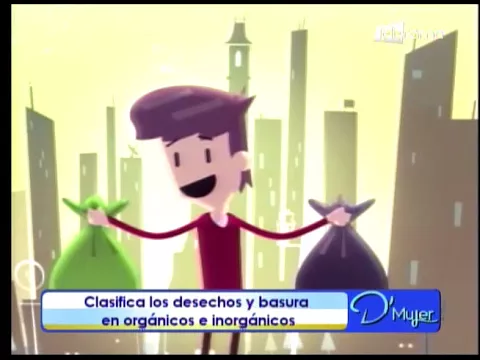 Clasifica los desechos y basura en orgánicos e inorgánicos