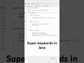 Super keyword in Java
