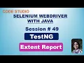 Selenium Webdriver With Java in Hindi - Extent Report In TestNG Version 5 With Practical