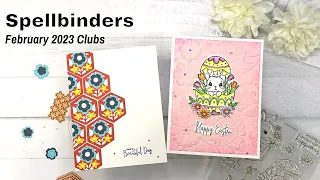 Download 2 Cards with Spellbinders February 2023 Club Kits | Clear Stamp, Small Die, and 3D Embossing Folder MP3