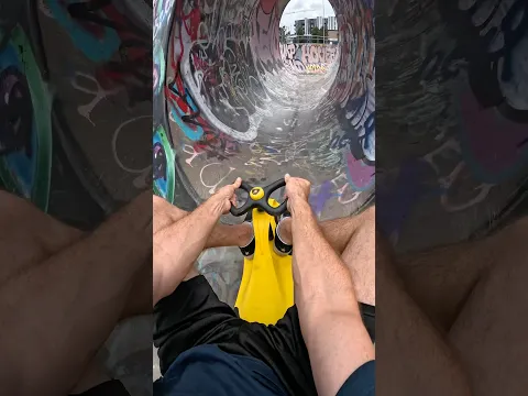 Driving Tiny Lamborghini at the Skatepark