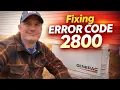 Easy DIY fix error code 2800 Generac standby generator