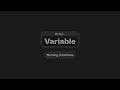 My First Variable Naming primitives