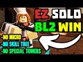 SOLO Badlands 2 Triumph with No Special Towers No Skill Tree TDS Tower Defense Simulator