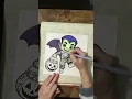 Cute Vampire Halloween Coloring Page Speed Color