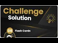 Coding Challenge SOLUTION - Flash Cards