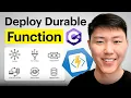Create Deploy Azure Durable Function C Visual Studio