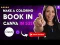 How to MAKE a COLORING BOOK in CANVA in 53 S