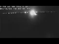 Traffic moving on westbound side of the Twin Span after accident with a car on fire
