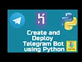 Host Telegram Bot for Free Telegram bot development python projects code yogi