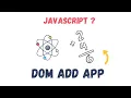 Without HTML Addition of two numbers JS Projects for Beginners JavaScript Tutorials Dynamic DOM