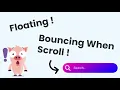 Create an Animated Search Bar that Bounces on Scroll Full CSS JavaScript Tutorial