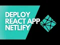 How to Deploy React App tn Netlify Deploy manually using build folder Hindi 2022