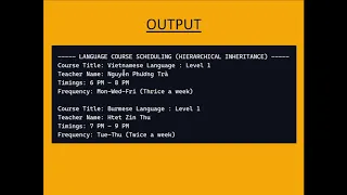 Java Programming Hierarchical Inheritance