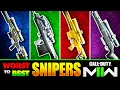 Modern Warfare 2 Sniper Rifles Ranked WORST to BEST