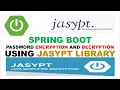 How to encrypt passwords in a Spring Boot project using Jasypt