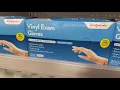 Vinyl exam gloves