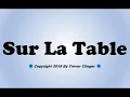 How To Pronounce Sur La Table