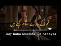 Aye Saba Mustafa saya kehdyna || heart touching Naat 💕 [ slow + reverb ] + lyrics 2024