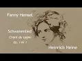Fanny Hensel: Schwanenlied, Op1 Nr1