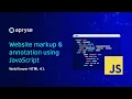 Website Markup Annotation using JavaScript WebViewer HTML 4 1 0