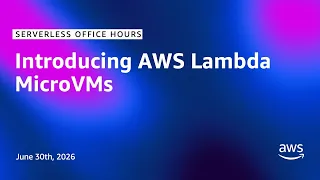 Introducing AWS Lambda MicroVMs Serverless Office Hours