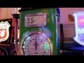 1930 s BENNETT model 150 Clock face Gas Pump w POLLY Gas Theme Restored