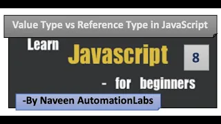 Value Type vs Reference Type in JavaScript - Part