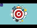 2D Marketing Target Animation After Effects Tutorial