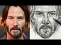 Drawing Keanu Reeves