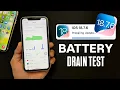 iOS 18 7 6 Battery Drain Test in iPhone XR XS