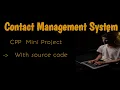 contact management system source code c mini project