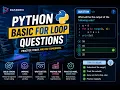 Python For Loop Questions DATADRIX
