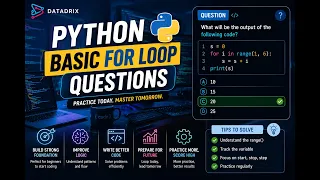 Python For Loop Questions DATADRIX