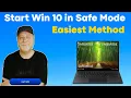 How to Start windows 10 in Safe Mode - The Easy Way