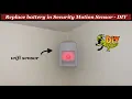 Replace Honeywell home security motion sensor battery - DIY