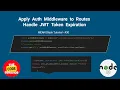 Auth Middleware Part 2 Handle JWT Token Expiration MEAN Stack