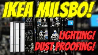Dust Proofing and Lighting Ikea Milsbo Cabinets