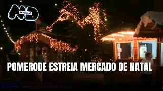 Pomerode inicia programação de Natal com mercado inspirado na cultura alemã