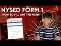 HOW TO FILL OUT FORM 1 NCLEX NYSED Application
